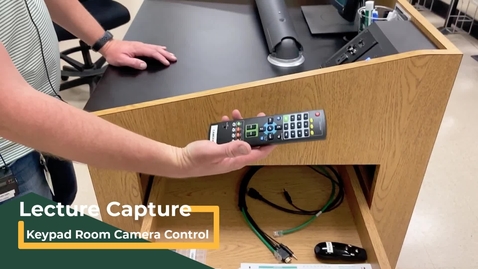 Thumbnail for entry Type 1 Keypad Classroom - Camera Controls