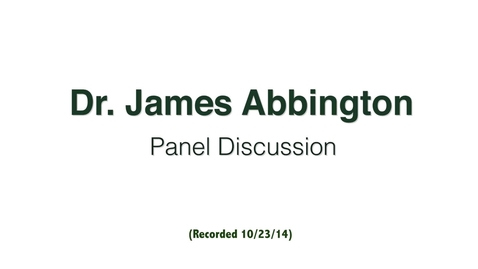 Thumbnail for Dr. James Abbington