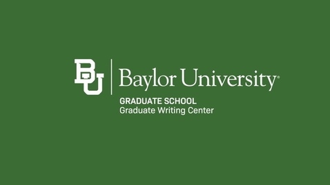 Thumbnail for Graduate Writing Center