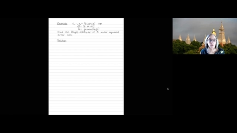 Thumbnail for Find the Bayes estimator of the rate of a Poisson distribution