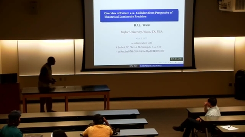 Thumbnail for October 5, 2022. Dr. B.F.L. Ward, Baylor University.