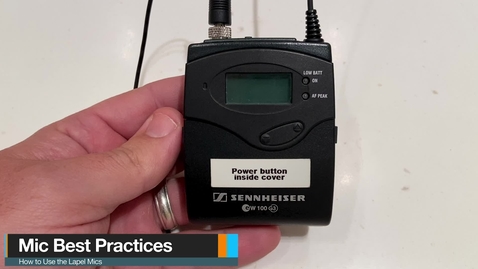 Thumbnail for Microphone Best Practices