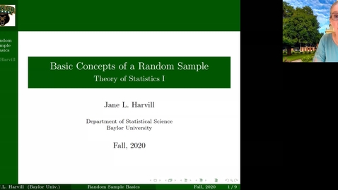 Thumbnail for entry Basic Concepts of a Random Sample