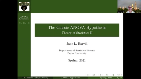 Thumbnail for entry The Classic ANOVA Hypothesis
