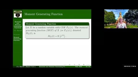 Thumbnail for Moment Generating Function