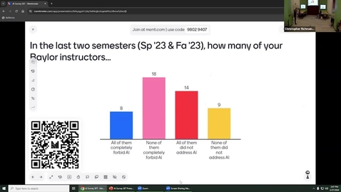 Thumbnail for SET Spring 2024 - Artificial Intelligence: What Do Students Really Think?