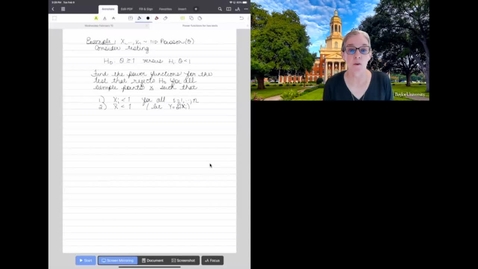 Thumbnail for Example: Power Functions for Two Tests on Poisson Rate