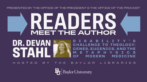 Thumbnail for entry Readers Meet the Author featuring Dr. Devan Stahl