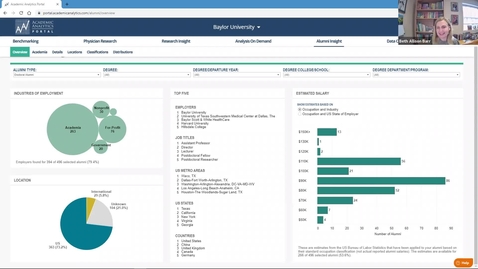 Thumbnail for entry Using Academic Analytics Alumni Data - GPS Faculty Workshop 10.15.2021