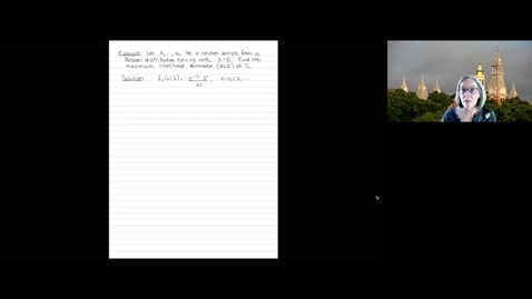Thumbnail for Find the MLE of the rate of a Poisson distribution