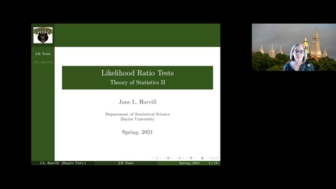 Thumbnail for entry Likelihood Ratio Tests