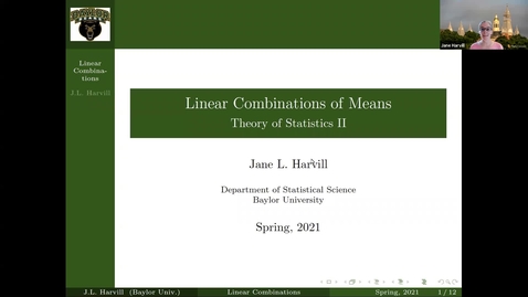 Thumbnail for Linear Combinations of Means