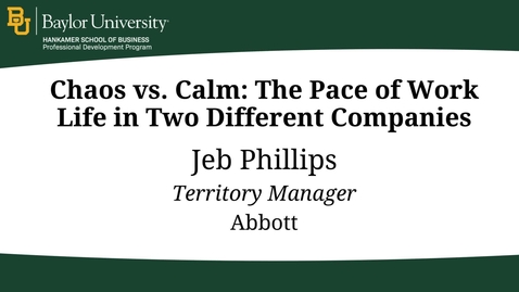 Thumbnail for Compensation &amp; Culture: Understanding a Company’s Culture &amp; Expectations - Jebb Phillips