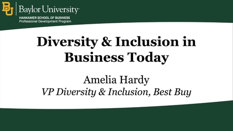 Thumbnail for Diversity &amp; Inclusion in Business Today - Amelia Hardy