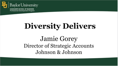 Thumbnail for Diversity Delivers - Jamie Gorey