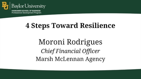 Thumbnail for entry 4 Steps Toward Resilience - Moroni Rodrigues