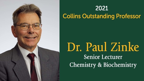 Thumbnail for Zinke, Paul - 2021 Collins Award