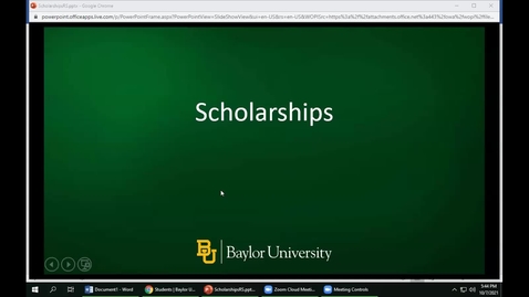 Thumbnail for FIL Scholarships Workshop with Rick Shoemake