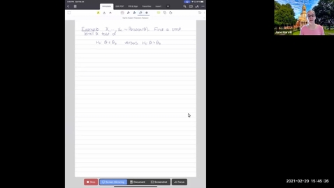 Thumbnail for Example. Karlin-Rubin Theorem for Test of Poisson Rate