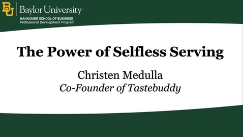 Thumbnail for The Power of Selfless Serving - Christen Medulla