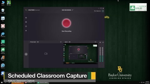Thumbnail for Kaltura Classroom Capture - Scheduled Recording (2021)