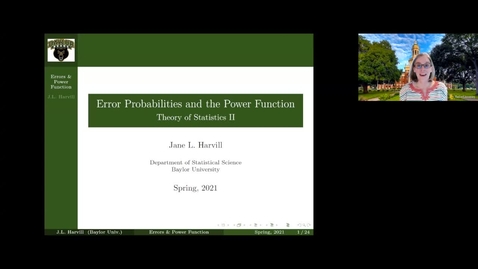 Thumbnail for Error Probabilities and Power Functions