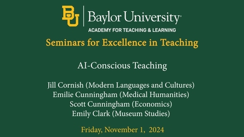 Thumbnail for SET Fall 2024- AI-Conscious Teaching