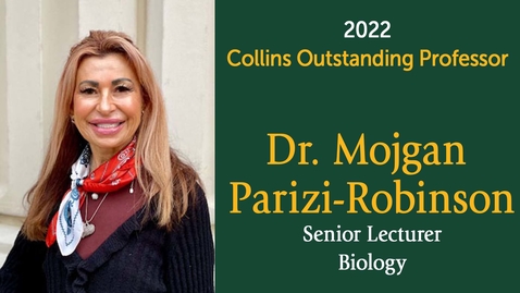 Thumbnail for Parizi-Robinson, Mojgan - 2022 Collins Award