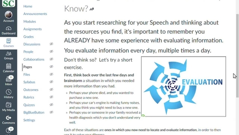 Thumbnail for How-To Video - Evaluating Resources