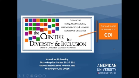 Thumbnail for entry Center for Diversity &amp; Inclusion (CDI) Student Panel