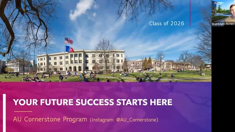 Thumbnail for entry Your Future Success Starts Here: AU Cornerstone Program