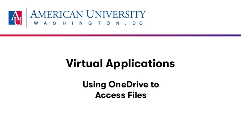 Thumbnail for entry Virtual Applications - OneDrive File Access