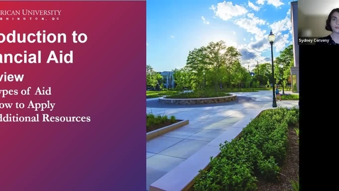 Thumbnail for Financial Aid Overview Webinar