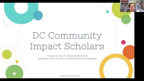 Thumbnail for DC Community Impact Scholars Program Overview Webinar