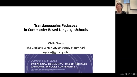 Thumbnail for entry Translanguaging Pedagogy in Community-Based Language Schools