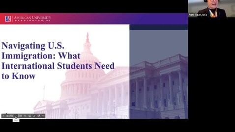 Thumbnail for U.S. Immigration and Admissions Overview for Prospective AU Students