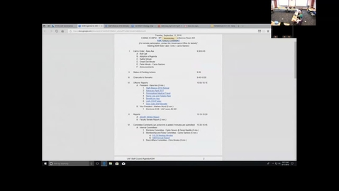 Thumbnail for Staff Council Meeting #294 09-12-2018