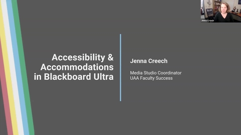 Thumbnail for Accessibility and Accommodations in Ultra | 2026 Winter Teaching Academy