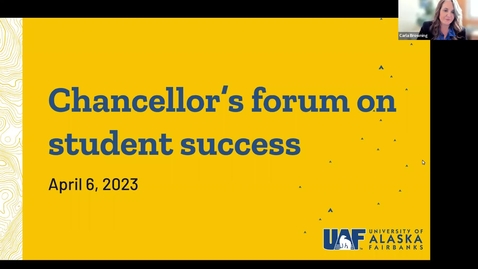 Thumbnail for entry Chancellor's Forum on Student Success