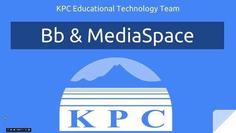 Thumbnail for Blackboard &amp; MediaSpace