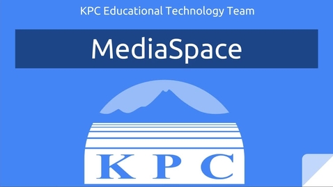 Thumbnail for entry KPC's MediaSpace