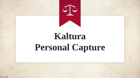 Thumbnail for entry What a Kaltura Personal Capture Presentation Looks Like