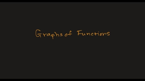 Thumbnail for entry MATH F151 –  Graphs of Functions