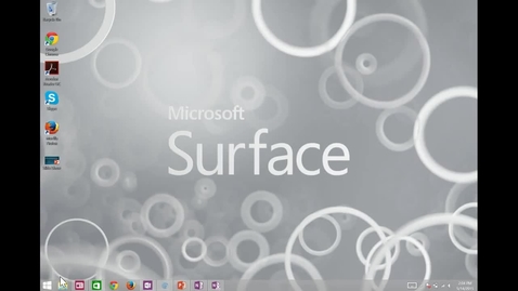 Thumbnail for entry Screencasting Demo from Microsoft Surface