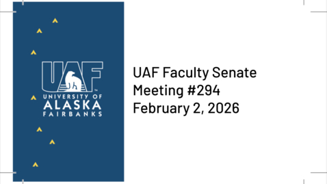 Thumbnail for Faculty Senate Meeting