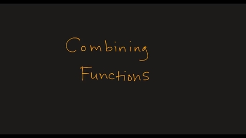 Thumbnail for entry MATH F151 Section 2.7 Combining Functions and Math 156 Section 3-5 Operations on Functions.mp4