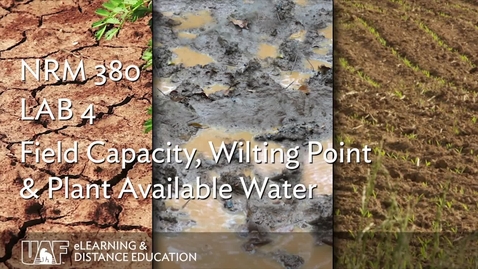 Thumbnail for LAB 4 Field Capacity, Wilting Point &amp; Plant Available Water