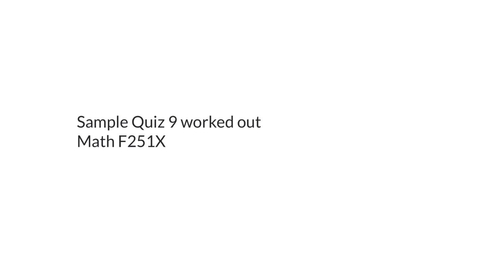 Thumbnail for Sample quiz 9