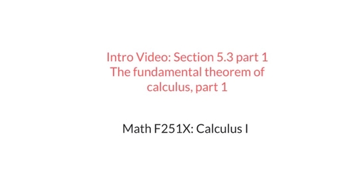 Thumbnail for entry Intro video: The Fundamental Theorem of Calculus, Part 1