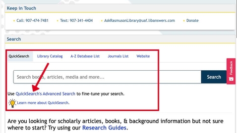 Thumbnail for Using QuickSearch